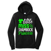 Little Miss Shamrock Princess St Patrick's Day Irish Girls Women's Pullover Hoodie