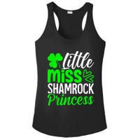 Little Miss Shamrock Princess St Patrick's Day Irish Girls Ladies PosiCharge Competitor Racerback Tank