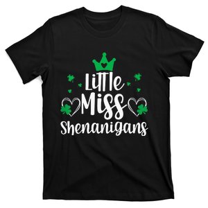 Little Miss Shenanigans For   St Patricks Day T-Shirt