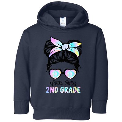 Little Miss Second Grade Girl Back To School Shirt 2nd Grade Toddler Hoodie