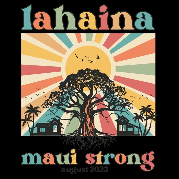 Lahaina Maui Strong Fundraiser Maui Fire Drawstring Bag