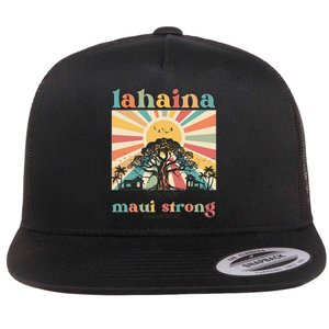 Lahaina Maui Strong Fundraiser Maui Fire Flat Bill Trucker Hat