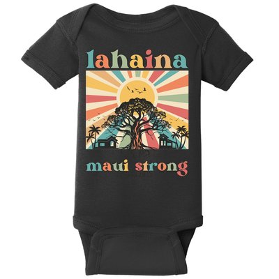 Lahaina Maui Strong Fundraiser Maui Fire Baby Bodysuit