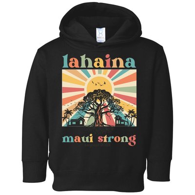 Lahaina Maui Strong Fundraiser Maui Fire Toddler Hoodie