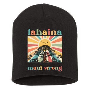 Lahaina Maui Strong Fundraiser Maui Fire Short Acrylic Beanie