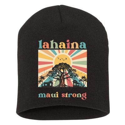 Lahaina Maui Strong Fundraiser Maui Fire Short Acrylic Beanie