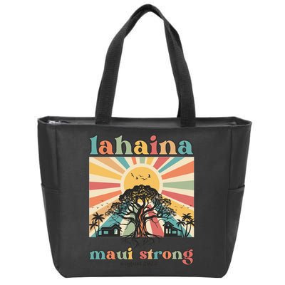 Lahaina Maui Strong Fundraiser Maui Fire Zip Tote Bag