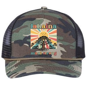 Lahaina Maui Strong Fundraiser Maui Fire Retro Rope Trucker Hat Cap