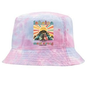 Lahaina Maui Strong Fundraiser Maui Fire Tie-Dyed Bucket Hat