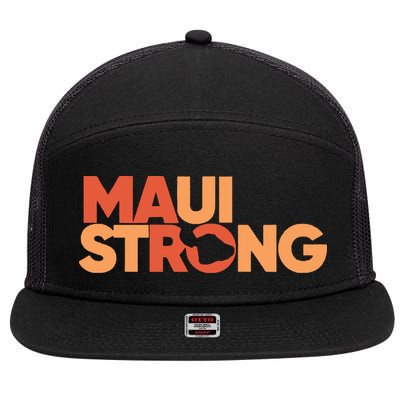 Lahaina Maui Strong Fundraiser Maui Fire 7 Panel Mesh Trucker Snapback Hat