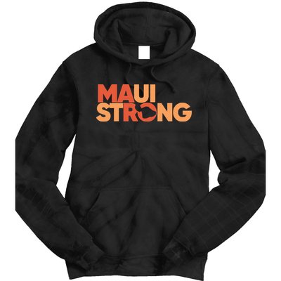 Lahaina Maui Strong Fundraiser Maui Fire Tie Dye Hoodie