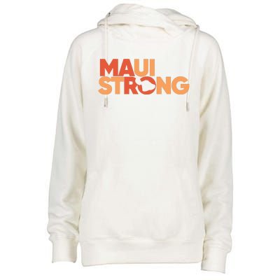 Lahaina Maui Strong Fundraiser Maui Fire Womens Funnel Neck Pullover Hood