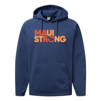 Lahaina Maui Strong Fundraiser Maui Fire Performance Fleece Hoodie