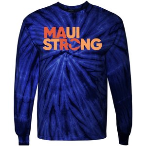 Lahaina Maui Strong Fundraiser Maui Fire Tie-Dye Long Sleeve Shirt