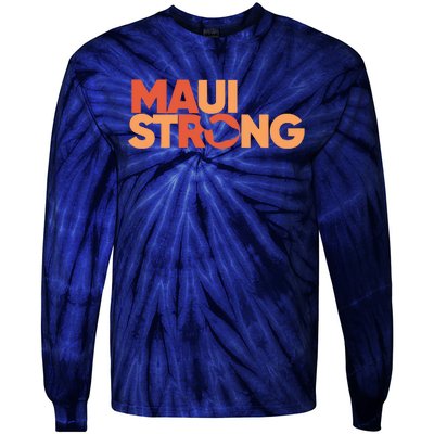 Lahaina Maui Strong Fundraiser Maui Fire Tie-Dye Long Sleeve Shirt