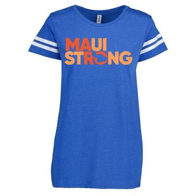 Lahaina Maui Strong Fundraiser Maui Fire Enza Ladies Jersey Football T-Shirt