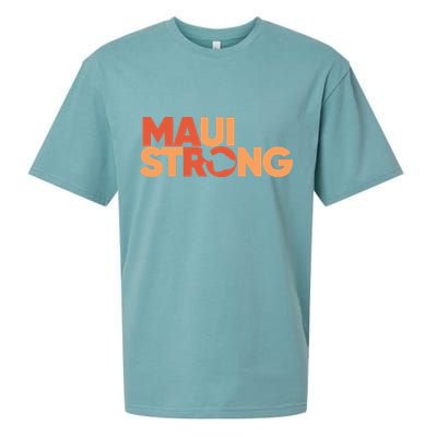 Lahaina Maui Strong Fundraiser Maui Fire Sueded Cloud Jersey T-Shirt