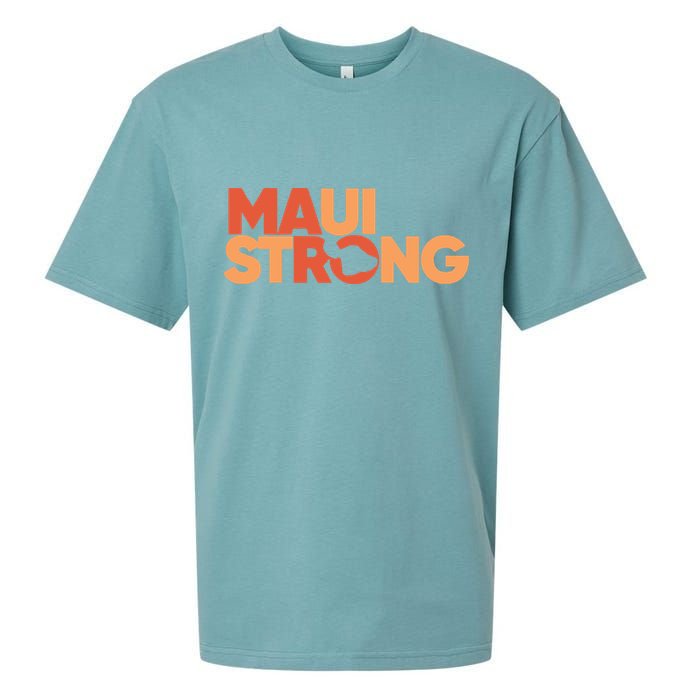 Lahaina Maui Strong Fundraiser Maui Fire Sueded Cloud Jersey T-Shirt