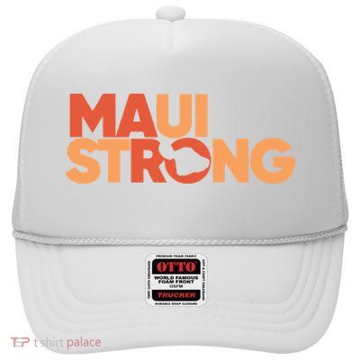 Lahaina Maui Strong Fundraiser Maui Fire High Crown Mesh Back Trucker Hat