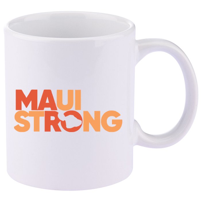 Lahaina Maui Strong Fundraiser Maui Fire 11oz C Handle Ceramic Mug