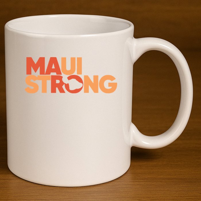 Lahaina Maui Strong Fundraiser Maui Fire 11oz C Handle Ceramic Mug
