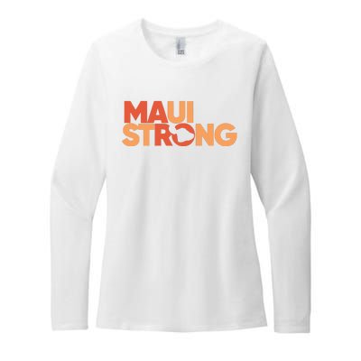 Lahaina Maui Strong Fundraiser Maui Fire Womens CVC Long Sleeve Shirt