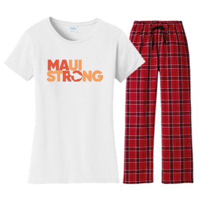 Lahaina Maui Strong Fundraiser Maui Fire Women's Flannel Pajama Set