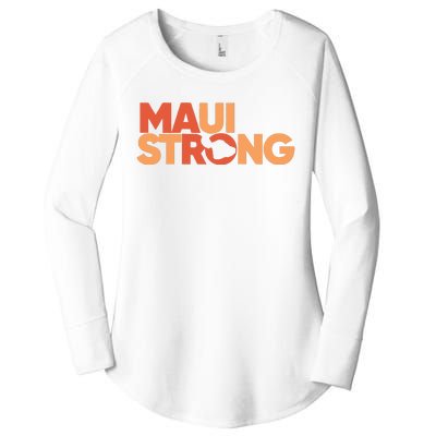 Lahaina Maui Strong Fundraiser Maui Fire Women's Perfect Tri Tunic Long Sleeve Shirt