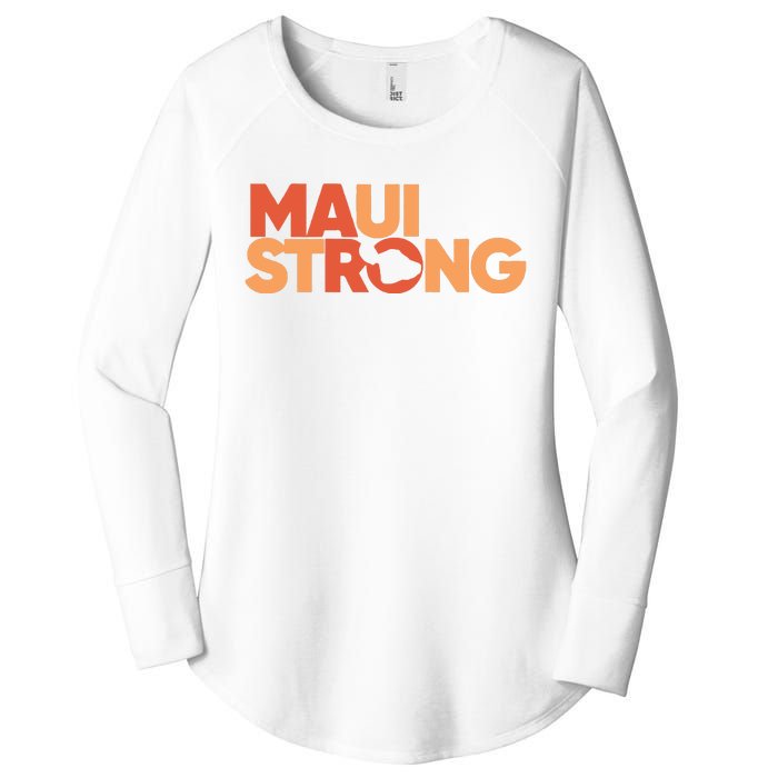 Lahaina Maui Strong Fundraiser Maui Fire Women's Perfect Tri Tunic Long Sleeve Shirt