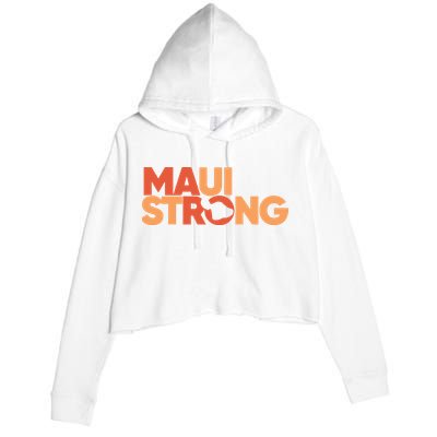 Lahaina Maui Strong Fundraiser Maui Fire Crop Fleece Hoodie
