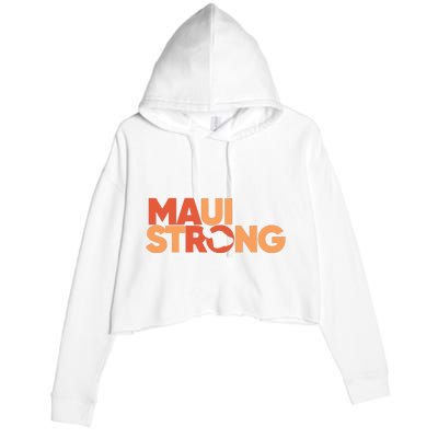 Lahaina Maui Strong Fundraiser Maui Fire Crop Fleece Hoodie