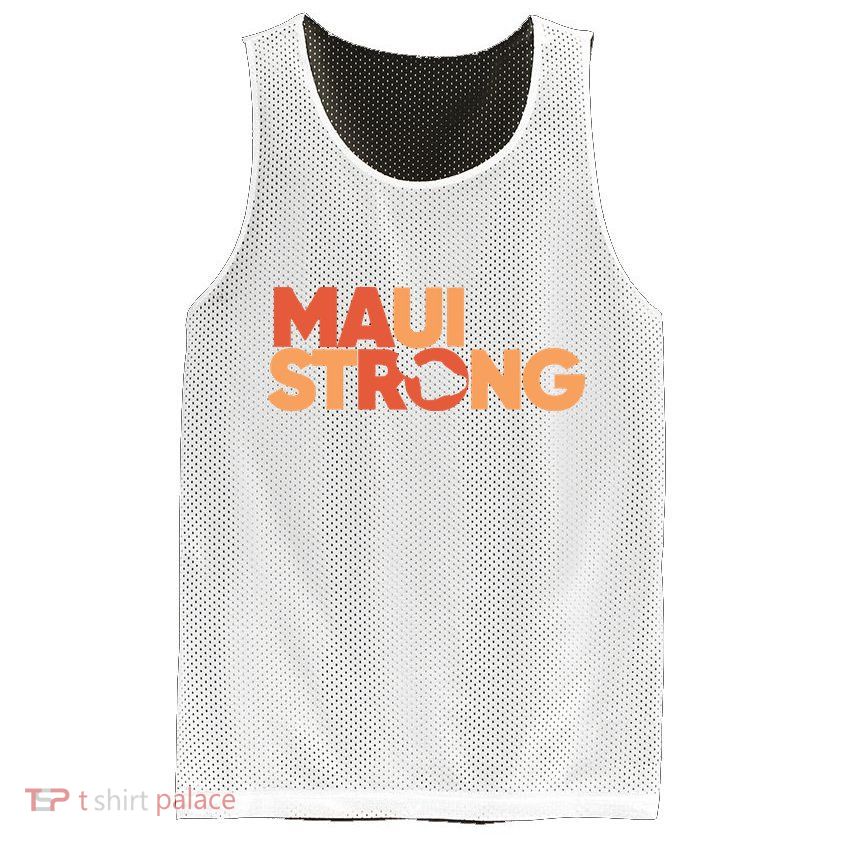 Lahaina Maui Strong Fundraiser Maui Fire Mesh Reversible Basketball Jersey Tank