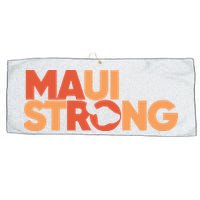 Lahaina Maui Strong Fundraiser Maui Fire Large Microfiber Waffle Golf Towel
