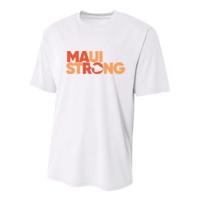 Lahaina Maui Strong Fundraiser Maui Fire Youth Performance Sprint T-Shirt