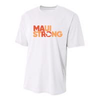 Lahaina Maui Strong Fundraiser Maui Fire Youth Performance Sprint T-Shirt