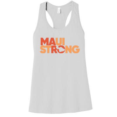 Lahaina Maui Strong Fundraiser Maui Fire Women's Racerback Tank