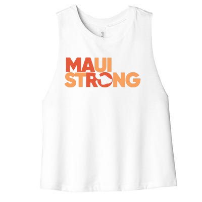 Lahaina Maui Strong Fundraiser Maui Fire Women's Racerback Cropped Tank