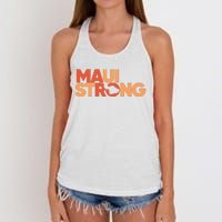 Lahaina Maui Strong Fundraiser Maui Fire Women's Knotted Racerback Tank