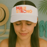 Lahaina Maui Strong Fundraiser Maui Fire Visor