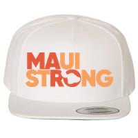 Lahaina Maui Strong Fundraiser Maui Fire Wool Snapback Cap