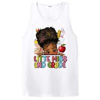 Little Miss Second Grade Back To School Messy Bun Afro Girl PosiCharge Competitor Tank