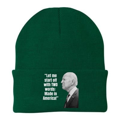 Let Me Start Off With Two Words: MADE IN AMERICA AntiBiden Knit Cap Winter Beanie