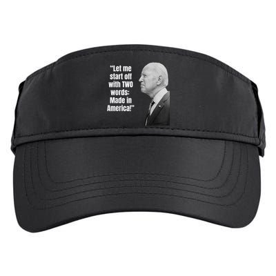 Let Me Start Off With Two Words: MADE IN AMERICA AntiBiden Adult Drive Performance Visor