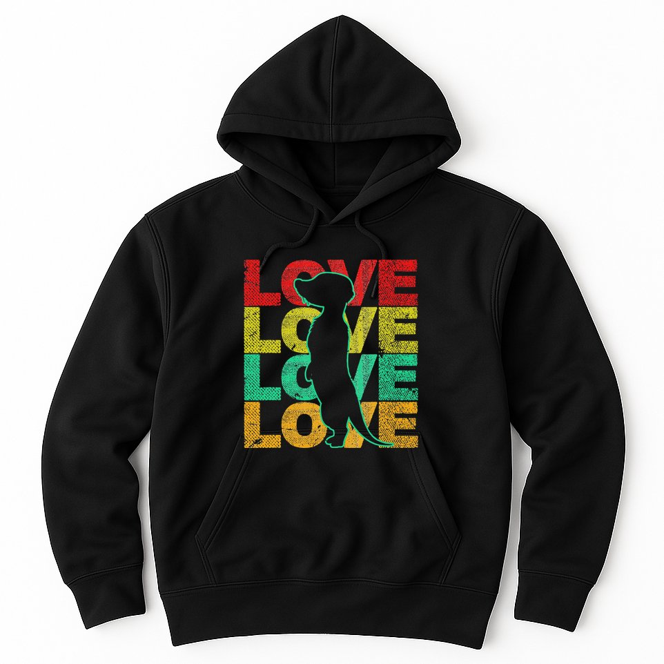 Love Meerkat Suricate Wilderness Africa Animals Zoo Wildlife Hoodie