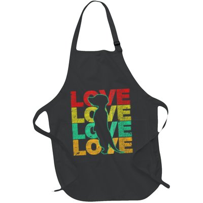 Love Meerkat Suricate Wilderness Africa Animals Zoo Wildlife Apron