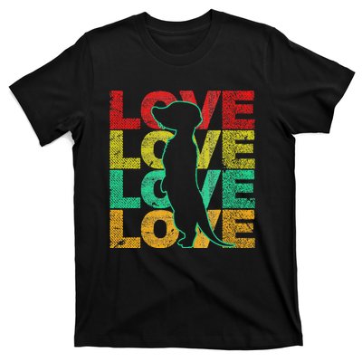 Love Meerkat Suricate Wilderness Africa Animals Zoo Wildlife T-Shirt