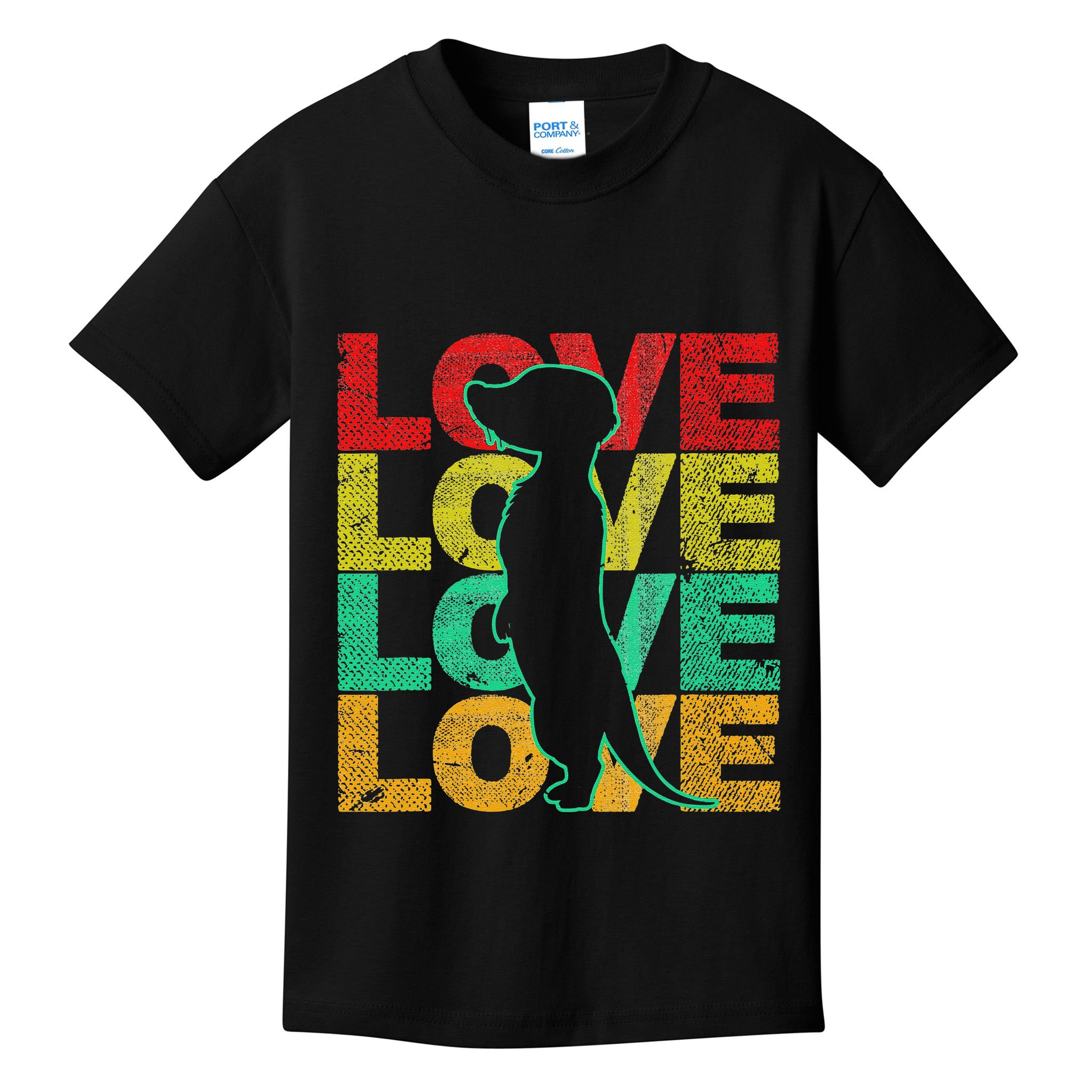 Love Meerkat Suricate Wilderness Africa Animals Zoo Wildlife Kids T-Shirt