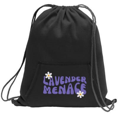 Lavender Menace Sapphic Lesbian Sapphic Queer Lesbian Pride LGBT LGBTQ Sweatshirt Cinch Pack Bag