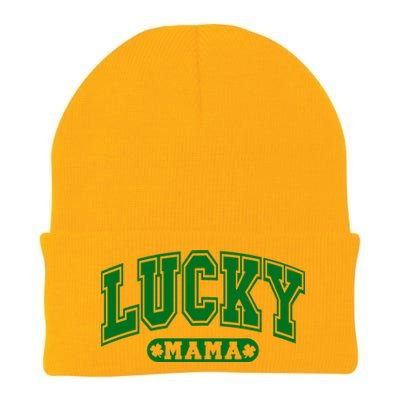 Lucky Mama St Patricks Day Knit Cap Winter Beanie