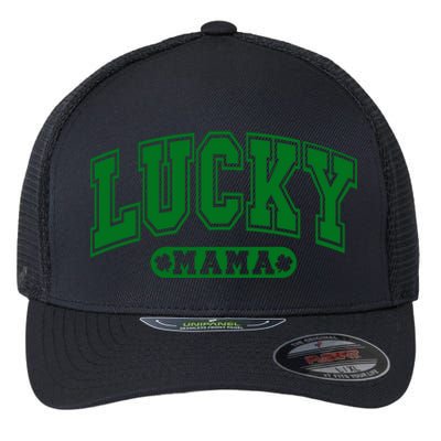 Lucky Mama St Patricks Day Flexfit Unipanel Trucker Cap